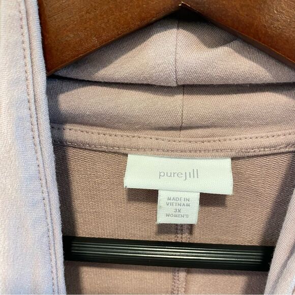 Purejill cowl neck sweatshirt womens size 3X J. jill lavender pullover - Picture 6 of 11